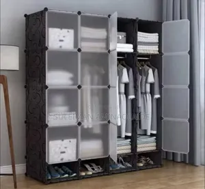 High Quality of 4pertition Plastic Wardrobes