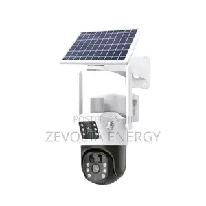Dual-Lens Solar Camera Wifi Solar Powered Waterproof V380 Pro Camera