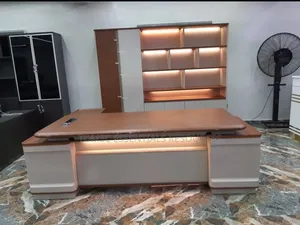 High Quality Executive L-Shape Table With Bookshelf