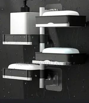 4-layer Rotating Wall-mounted Soap Holder - Bathroom Soap Rack