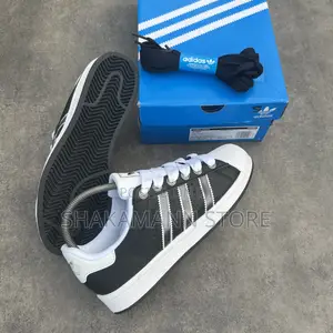Adidas Superstar Black White Accents Luxury