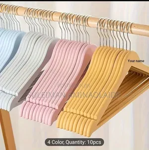 10pcs Pack of Hanger in Different Colours