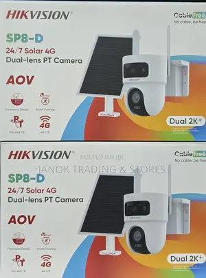 Ds-2cfsp8-D/4g. 8mp 24/7 Solar 4g Dual-Lens Pt Camera