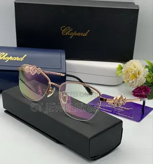 Original Stainless Steel Chopard Rimless Fashion Glasses Transparent