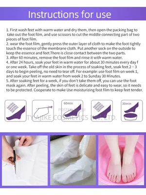 Peeling, Exfoliating Foot Mask