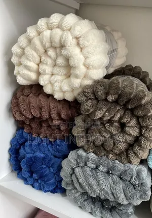 Luxury Fur Rabbit Blanket for Bed and Couch