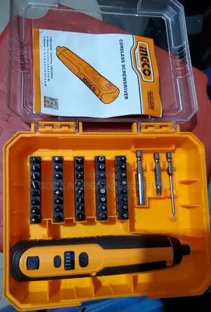Ingco Csdli0406 Cordless Screwdriver Set.