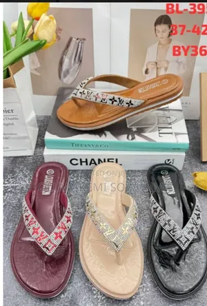 Beautiful Burgundy Flat Slippers