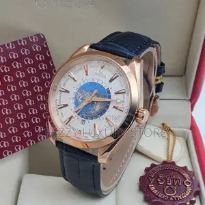 Omega Quality Luxury Men Rubber Strap Automatic Engine Wristwatch