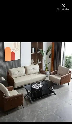 Luxury Dual-Tone Reception Sofa Lounge Suite