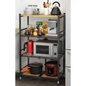 4 Layer Foldable Rack (Wood Top Design)