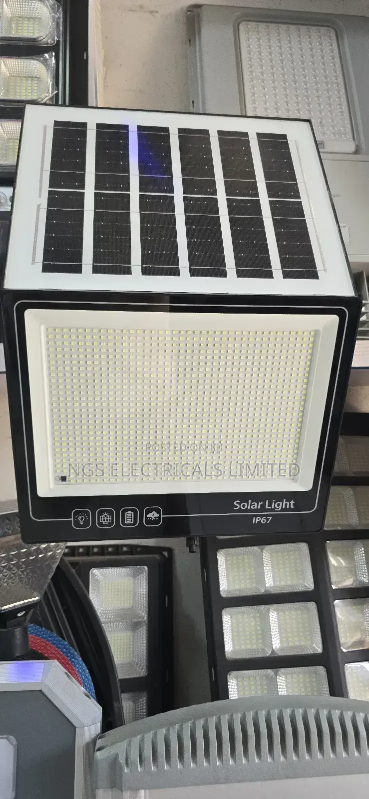 Solar Flood Light With Panel