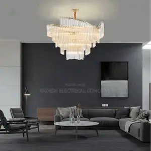 Modern Crystal Circular Pendants Luxury Lighting Decor for Bedroom