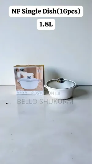 Single Dish Set With Lid