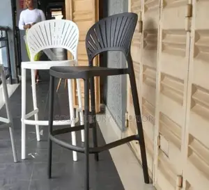 Modern Fan Back Bar Stools