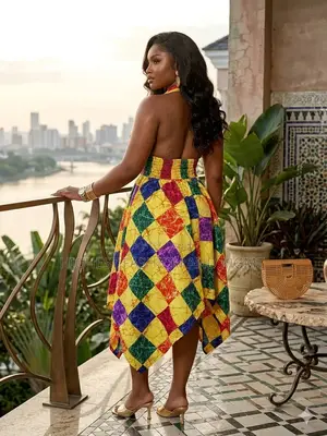 Backless Handkerchief Gown - Style 958