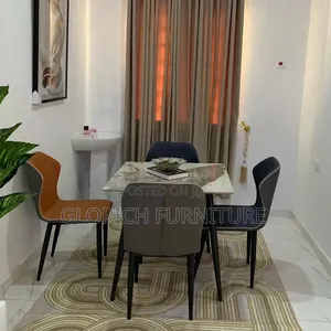 Modern 4-Seater Marble Dining Table
