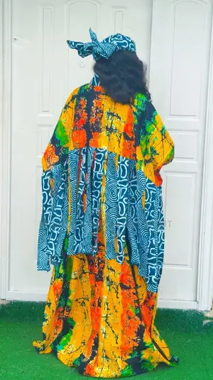 Bubu Gown and Scarf - Style 850