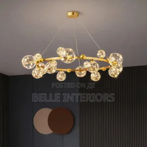 Nordic Led Glass Ball Chandelier With Remote