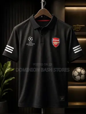 Arsenal Black Luxury Branded Jersey