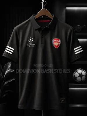 Arsenal Black Luxury Branded Jersey