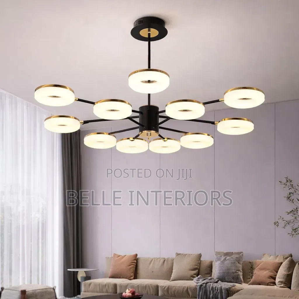 Ychandelier Gold Black Ceiling Decor