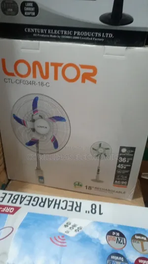 18" Rechargeable Fan