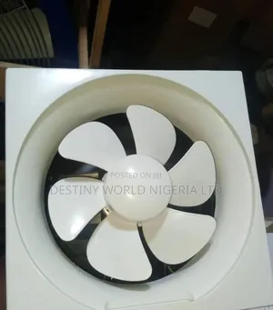 White 6" Wall-Mounted Kitchen Exhaust Fan