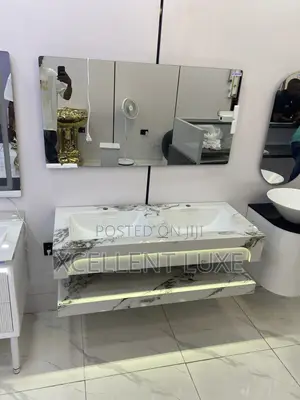 Vanity Cabinet Basin With Led Mirror