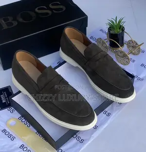 Hugo Boss Quality Luxury Men Suede Shoe