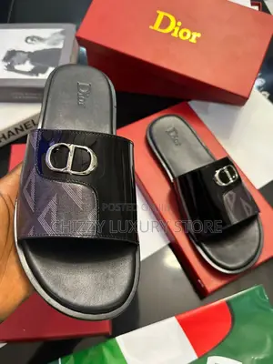 Dior Quality Luxury Men Genuine Leather Pams