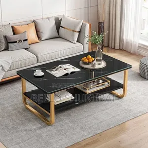 Faux Marble Nordic Table Black