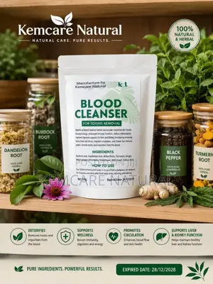 Kemcare Natural Burdock Dandelion Root Ginger Goldenseal Blood Cleanse