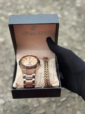 Hublot Men's Watch With Matching Chain Bracelet