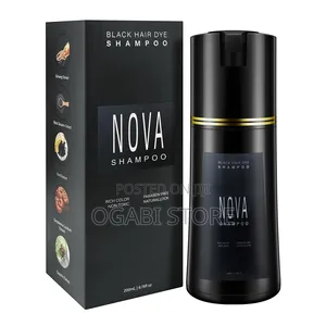 Nova Hair Dye Shampoo[Black and Gold]