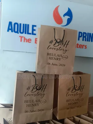 A4 Kraft Paper Bag for Gifts, Clothes, Souvenirs - 100pcs