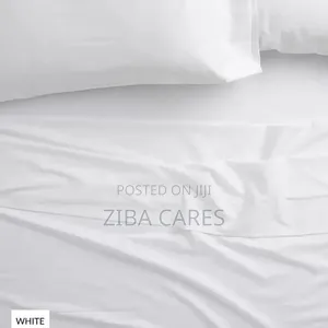 Plain White Bedspread With Pillowcases And Duvet Set