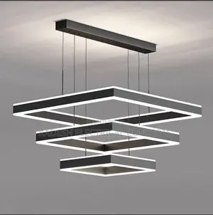 Modern Square Led Pendant Lamp Table Dining Living Room Hanging Light