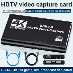 Capture Card, Audio Video Capture Card With Microphone 