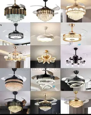 Modern Ceiling Fan Chandelier for Living Room Dining Room Bedroom