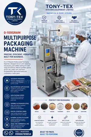 0–100g Automatic Multipurpose Packaging Machine