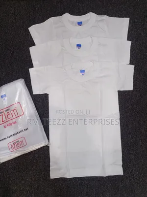 Ozlem White Round-Neck T-Shirts for Children