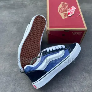 Original Knu Skool Vans Blue and White Sole