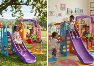 3 in 1 Customised Quality Kids Playground With 1year Warranty