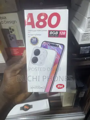 New Itel A80 128 GB Black