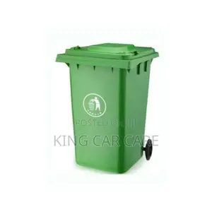 240 Litre Pitmann Plastic Waste Bin - Green