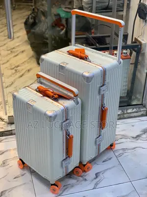 Aluminum With Leather Hand Set of 2 Luxury Luggage
