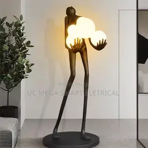 Nordic Resin Sculptures Ornaments Home Decoration Creative Floor Lamp