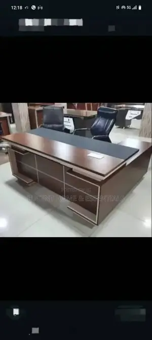 Premium Director’S Office Desk With Extension Cabinet (Brand New)
