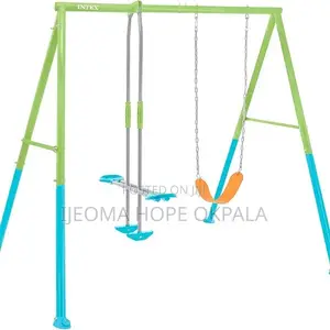 Intex Swing With Seat Rocker, Steel, Green and Blue 236 X 235 X200cm
